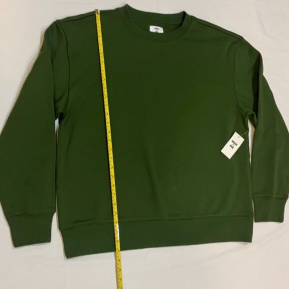 Mode of One Mens Relaxed Fit Fleece Sweatshirt Black Forest Size L - Picture 6 of 6